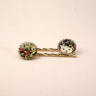 Deck The Halls Holly - A Holiday Jewelry Hairpin Set