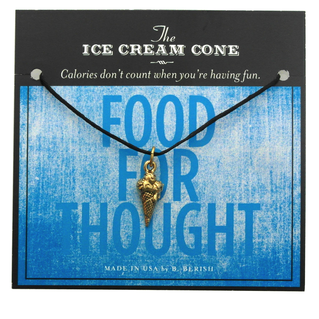 Ice Cream Cone Charm Necklace