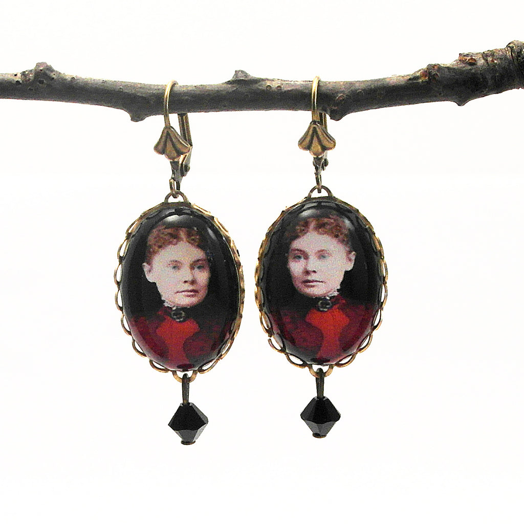 Lizzie Borden - My Favorite Murder from Fall River MA. Earrings