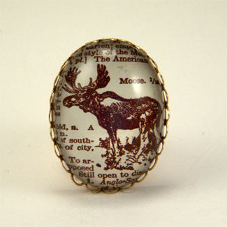 Chocolate Moose Deluxe KIng of the Woods Engraving Cocktail Ring