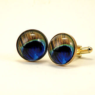 Proud As A Peacock Cuff LInks
