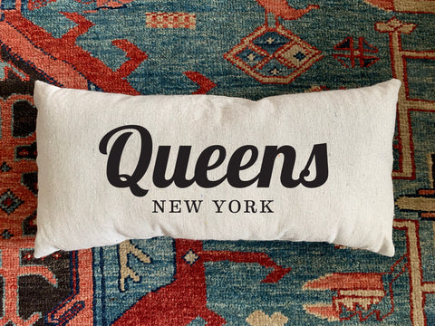 Queens, NY Handmade Canvas Pillow