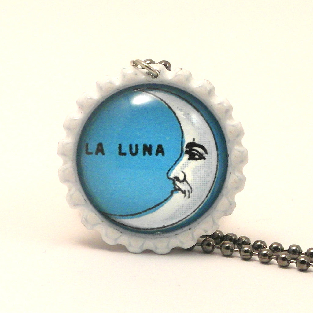 The Moon - La Luna - Mexican Loteria Card Jewelry