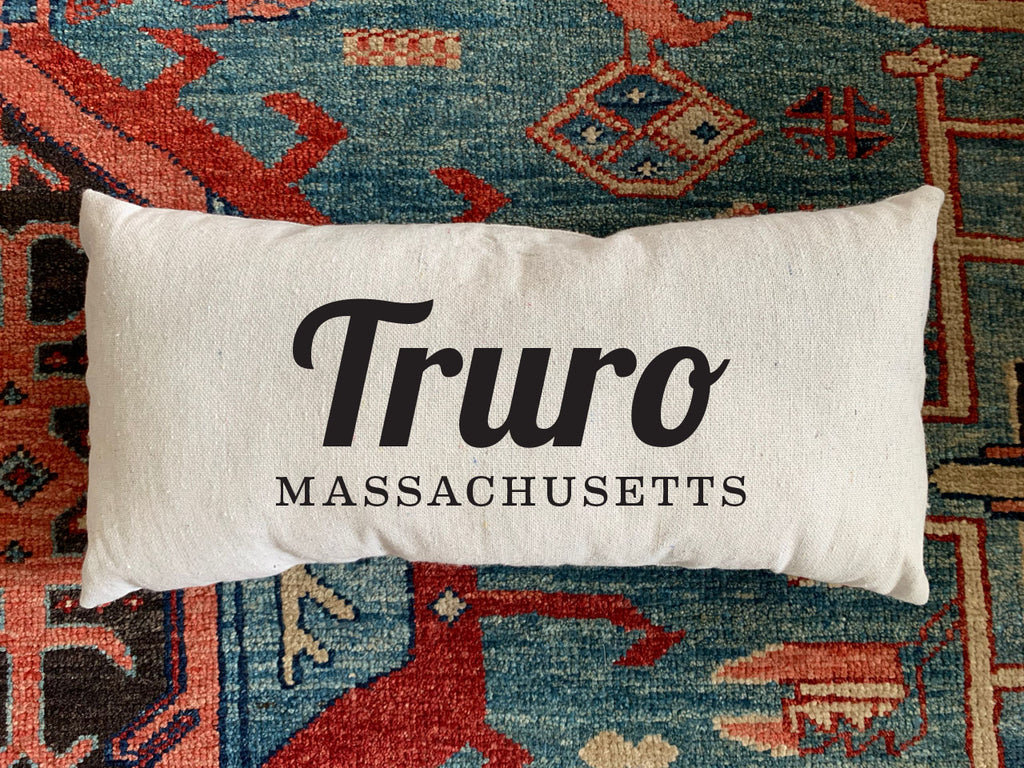 Truro, MA Handmade Canvas Pillow