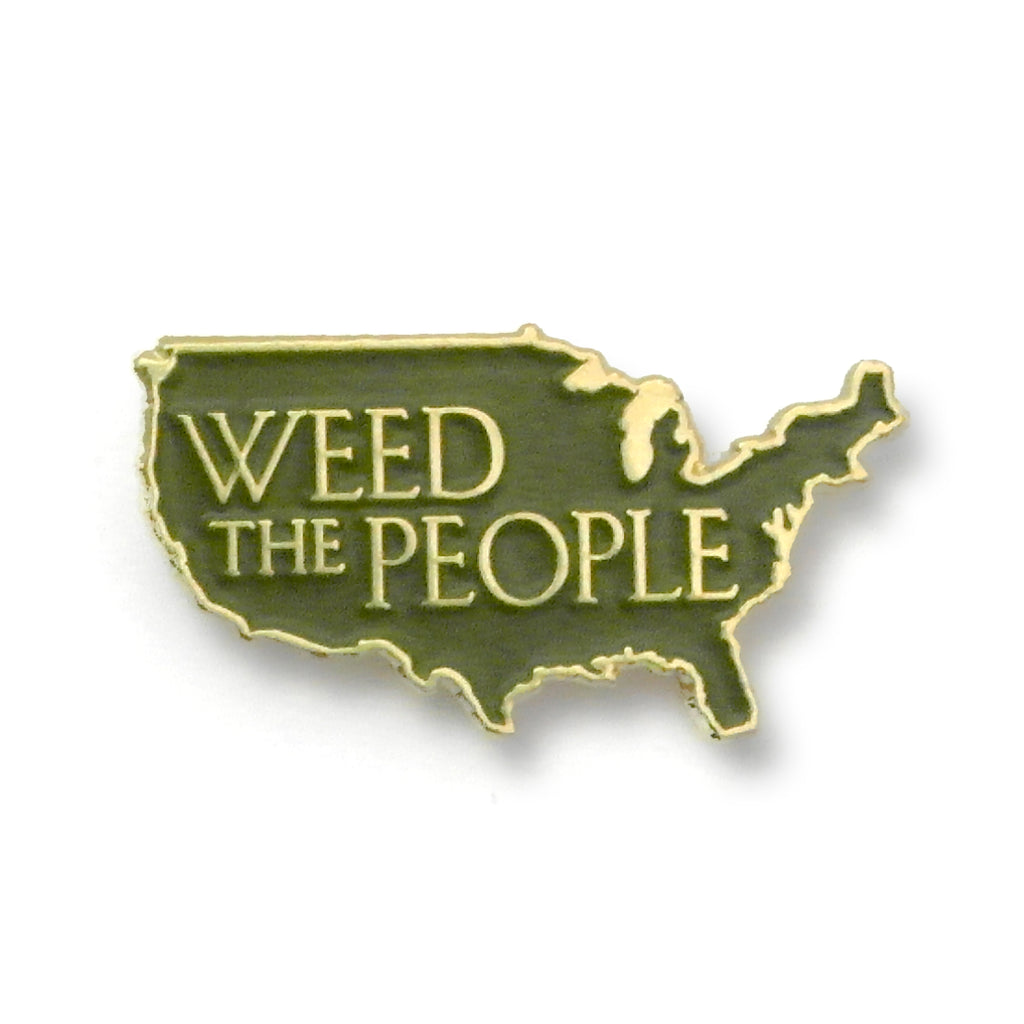 Weed The People - United States of America Enamel Pin